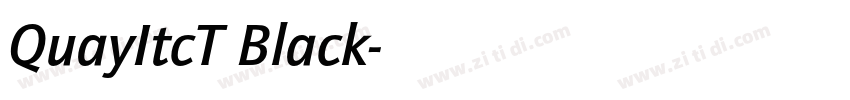 QuayItcT Black字体转换
